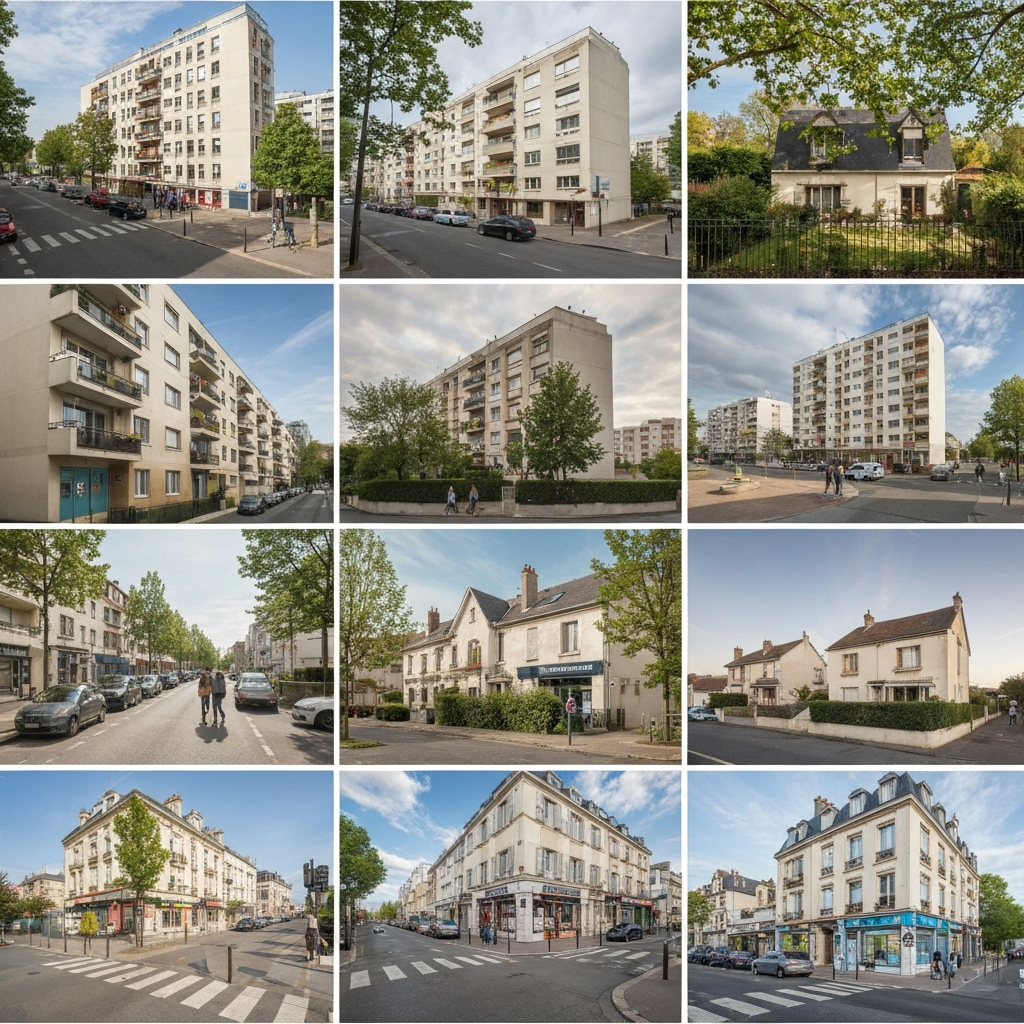 Capture d'écran d'un outil d'estimation en ligne pour l'Île-de-France