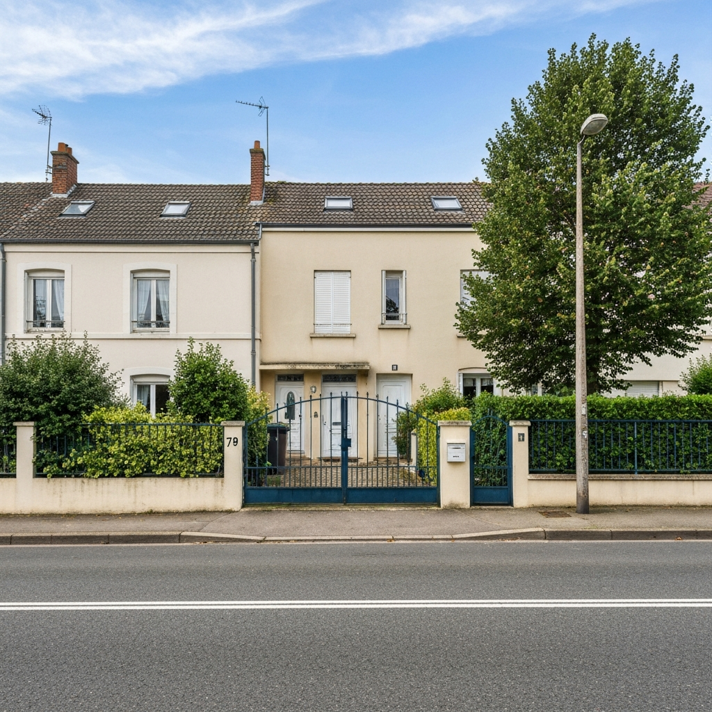 Interface d'un simulateur d'estimation de bien immobilier