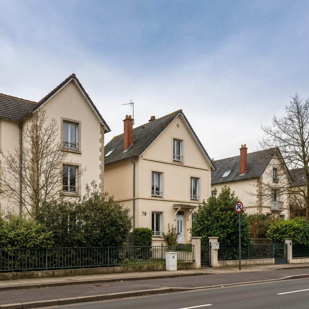 Vue panoramique d'un quartier résidentiel moderne en région parisienne