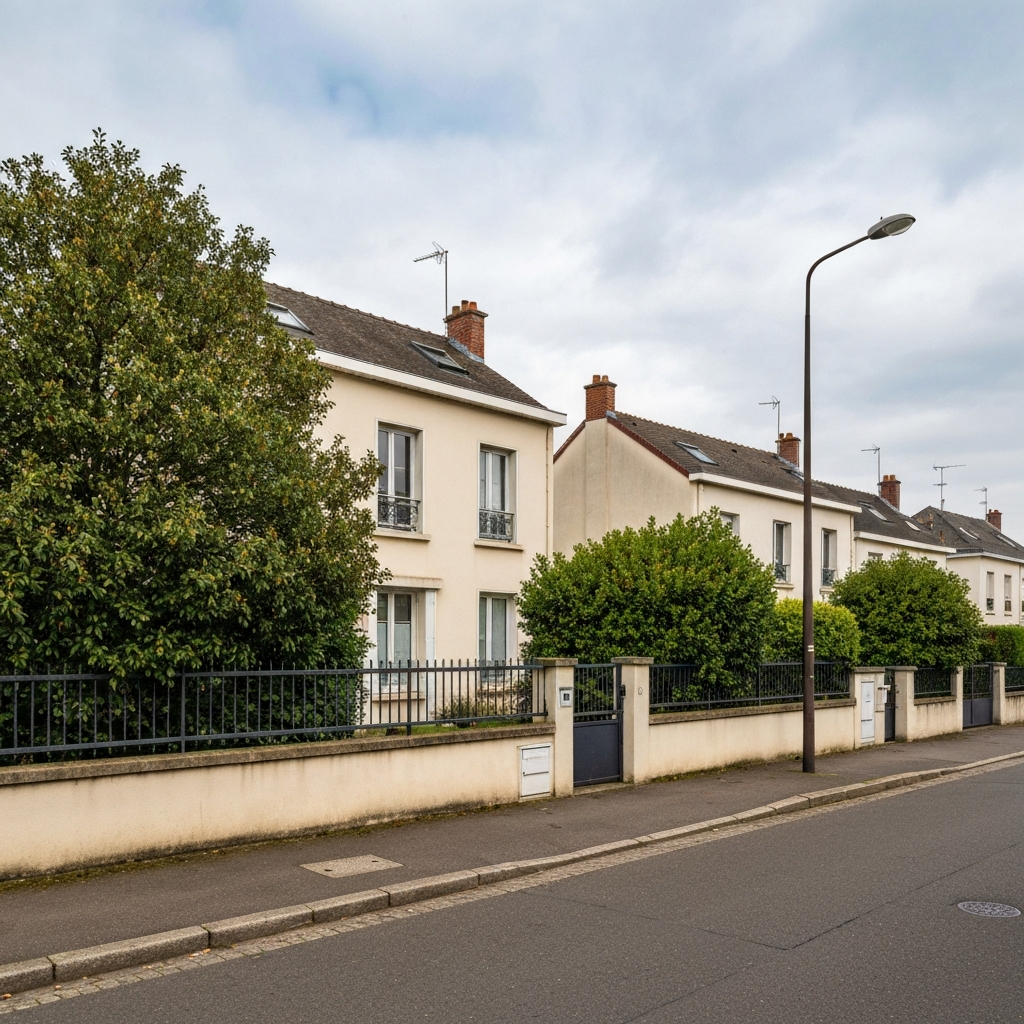 Vue panoramique de l'Île-de-France avec des immeubles modernes et anciens